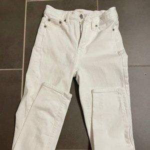 J. Crew White Stretch Jeans